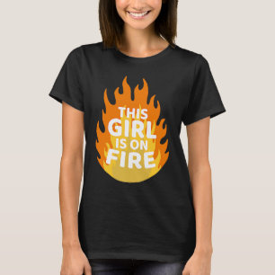 Camiseta Esta Menina Está Em Emancipação De Fogo As Mulhere