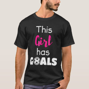 Camiseta Esta Menina Tem Um Futebol De Bons Objetivos