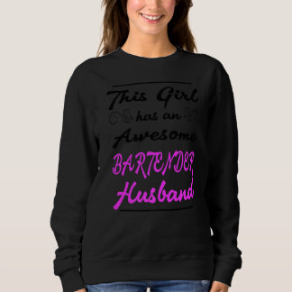 Camiseta Esta Menina Tem Um Marido De Barman Incrível