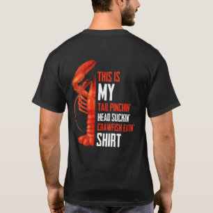 Camiseta Esta Minha Cauda Cabeça de Pinchin Cheira Crawfish