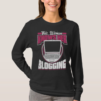 Camiseta Esta Mulher Conhece Seu Blogueiro Criador De Conte