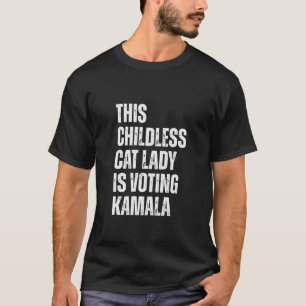 Camiseta Esta Mulher De Gato Infantil Está Votando Para Kam