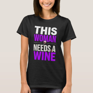 CAMISETA ESTA MULHER PRECISA DE VINHO
