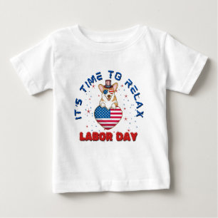 Camiseta Está na hora de relaxar o dia do trabalho, Cachorr
