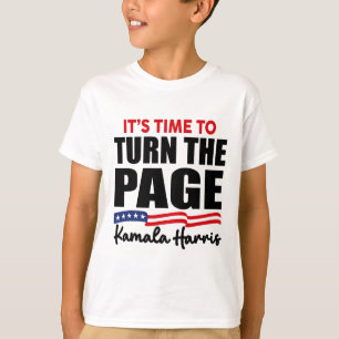 Camiseta Está na hora de virar a página Kamala Harris polít