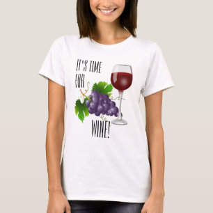 Camiseta Está na hora do vinho!
