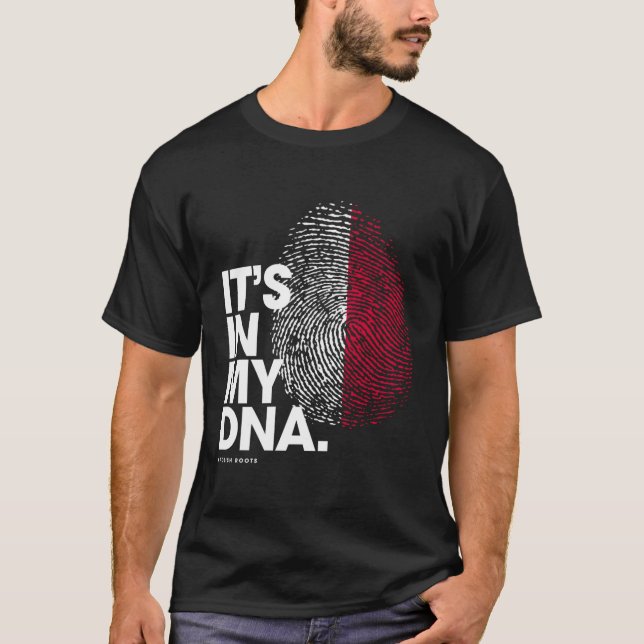 Camiseta Está Na Minha Bandeira De Polônia Dna... Mostra Ra (Frente)