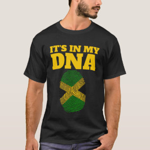 Camiseta Está na minha bandeira do DNA da Impressão Digit