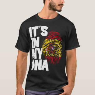 Camiseta ESTÁ NA MINHA Espanha DE DNA Homens Mulheres Crian