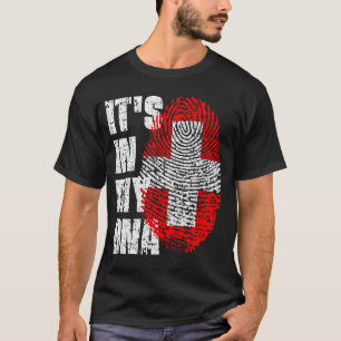 Camiseta Está na minha suiça de DNA.