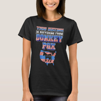 Camiseta Esta Nação Sofre De Donkey Pox America F