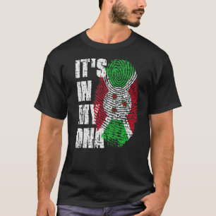 Camiseta Está no Burundi, Bandeira do Dna Burundi