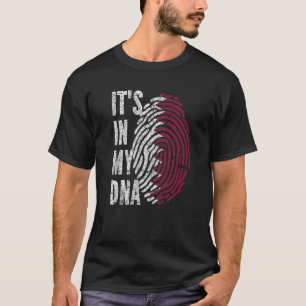 Camiseta Está no Catar do Meu Dna Flag Qatari