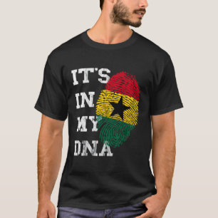 Camiseta Está No Meu Adn Gana Genético Gana Africano Ghan