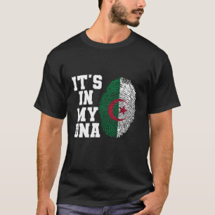 Camiseta Está no meu DNA, a Argélia, a bandeira dos EUA...