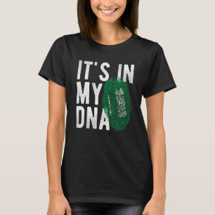 Camiseta Está no meu DNA, a bandeira da Arábia Saudita, Fin