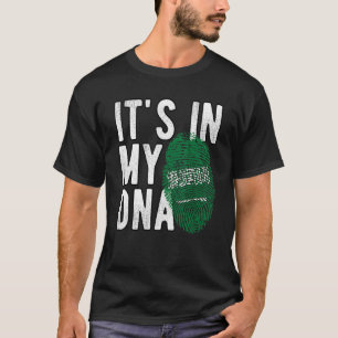 Camiseta Está no meu DNA, a bandeira da Arábia Saudita, Fin