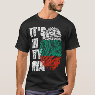 Camiseta Está no meu DNA, a garota da bandeira da Bulgária.