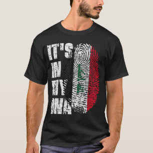 Camiseta Está no meu DNA, a garota da bandeira iraquiana.
