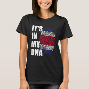 Camiseta Está no meu DNA, a Impressão Digital da Costa Rica