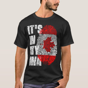 Camiseta Está no meu DNA, a moça canadiana.