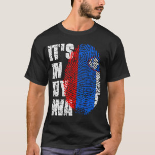 Camiseta Está no meu DNA, a moça da bandeira da Eslovênia.
