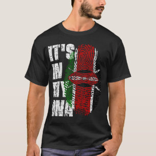 Camiseta Está no meu DNA, a moça de sinalizador do Quênia.
