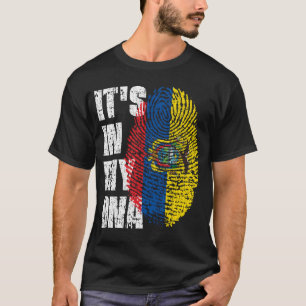 Camiseta Está no meu DNA, a moça do Equador.