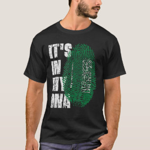 Camiseta Está No Meu Dna Arábia Saudita Bandeira Arábia 