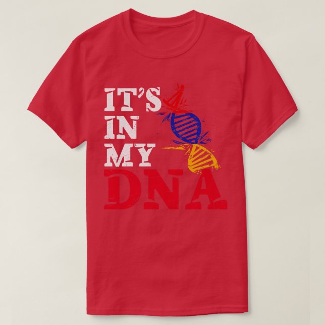 Camiseta Está no meu DNA Armênia (Frente do Design)
