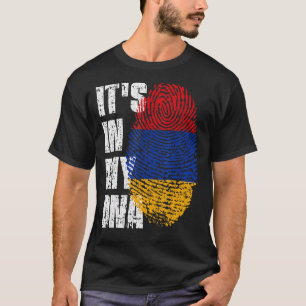 Camiseta Está no meu DNA Armênia Sinalizador armênio