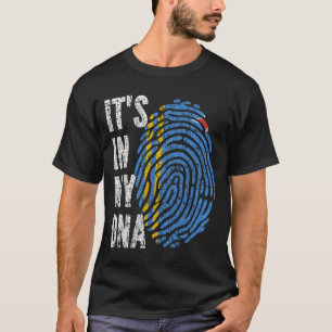 Camiseta Está no meu DNA Aruba Flag Men Mulheres Crianças