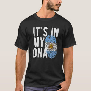 Camiseta Está no meu DNA, as Raízes da Bandeira Argentina