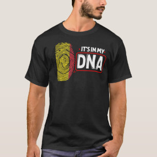 Camiseta Está no meu DNA Bandeira Belga Patriótica Belga