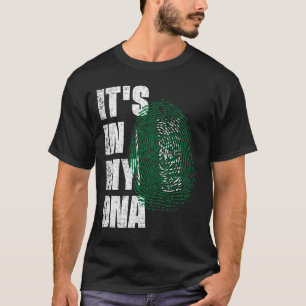 Camiseta Está no meu DNA, bandeira da Arábia Saudita