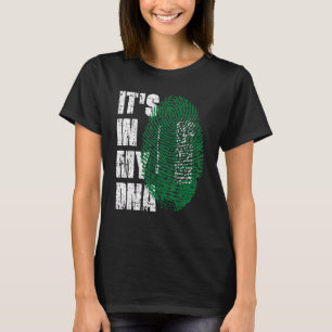 Camiseta Está No Meu Dna Bandeira Da Arábia Saudita Saudita