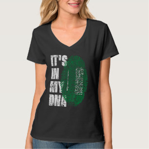 Camiseta Está No Meu Dna Bandeira Da Arábia Saudita Saudita