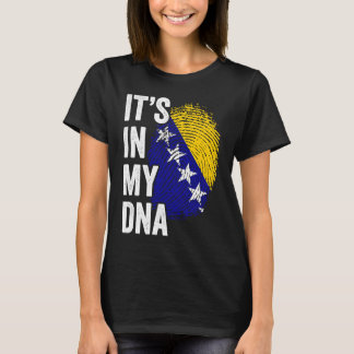Camiseta ESTÁ NO MEU DNA Bandeira da Bósnia e Herzegovina R