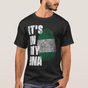 Camiseta ESTÁ NO MEU DNA, Bandeira da Nigéria