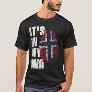 Camiseta ESTÁ NO MEU DNA, Bandeira da Noruega