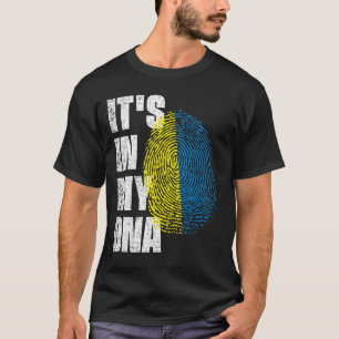 Camiseta ESTÁ NO MEU DNA, Bandeira da Ucrânia