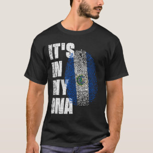 Camiseta ESTÁ NO MEU DNA, Bandeira de El Salvador