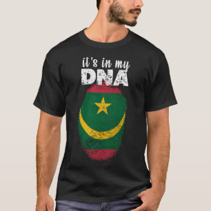 Camiseta Está no meu DNA, Bandeira mauritana Orgulhosa Maur