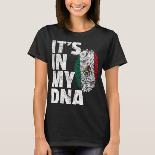 Camiseta Está No Meu Dna Bandeira Mexicana Do México Cinco