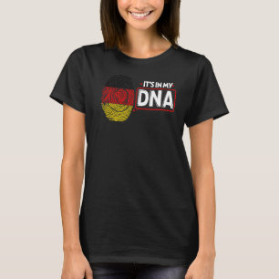 Camiseta Está no meu DNA Bandeira Nacional Alemã Patriótica