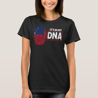 Camiseta Está No Meu DNA Bandeira Nacional Samoano Patrióti