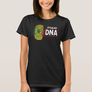 Camiseta Está no meu DNA Bandeira Nacional Senegal Patrióti