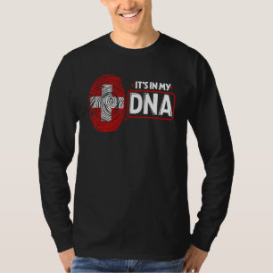Camiseta Está No Meu DNA Bandeira Nacional Suíça Patriótica