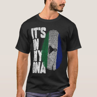 Camiseta Está no meu DNA Basotho Proud Lesoto Flag
