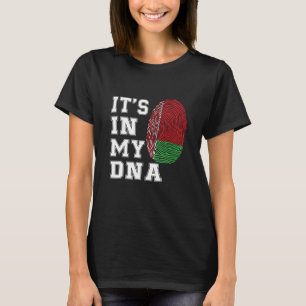 Camiseta Está No Meu DNA Belarussos Orgulhosos Bandeira Da